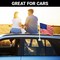 G128 2 Pack: American USA Car Flag | 11x17 In | Double LiteWeave Pro Series Double Sided Printed 150D Polyester | Flagpole Included | Perfect for Festival Celebrations, Parades